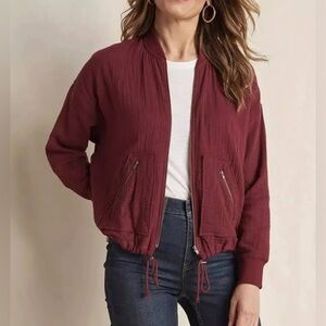 NWT Matilda Jane Heart to Heart Storyteller Gauze Bomber Style Jacket